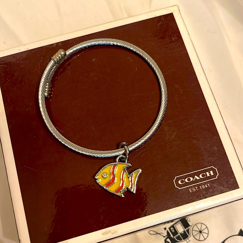 Coach Silver Fish Charm Bracelet - Picture 2 of 5